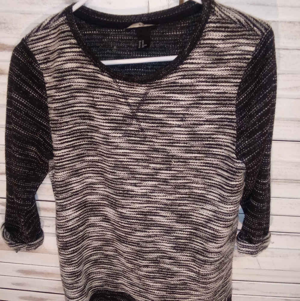 Black and grey sweater